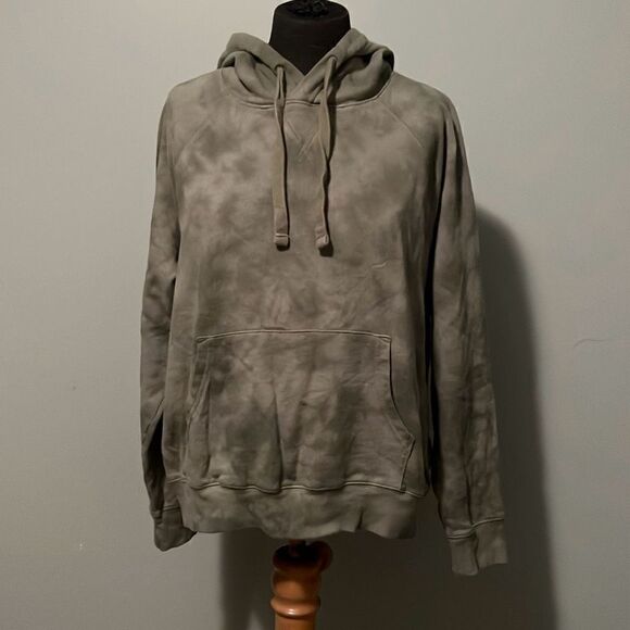 Old Navy Women's Green Tie Dye Pullover Hoodie - Picture 1 of 8